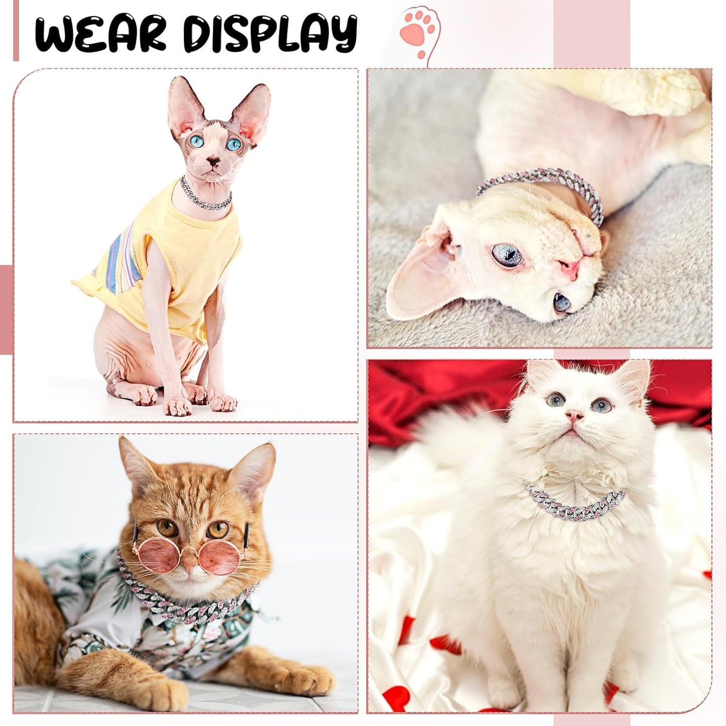 Crystal Pet Necklace - Curated Little Paws