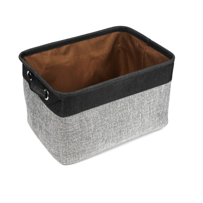 Linen Dog Toy Storage Basket - Curated Little Paws