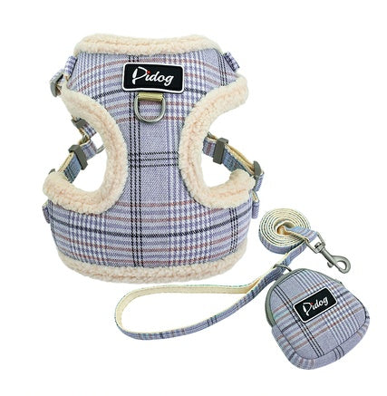 Comfortable Harness & Leash with Accessory Pouch - Curated Little Paws