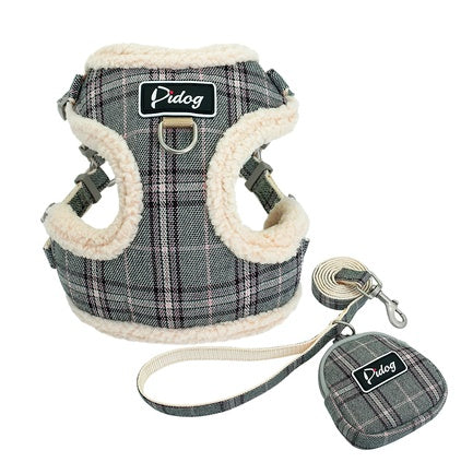 Comfortable Harness & Leash with Accessory Pouch - Curated Little Paws