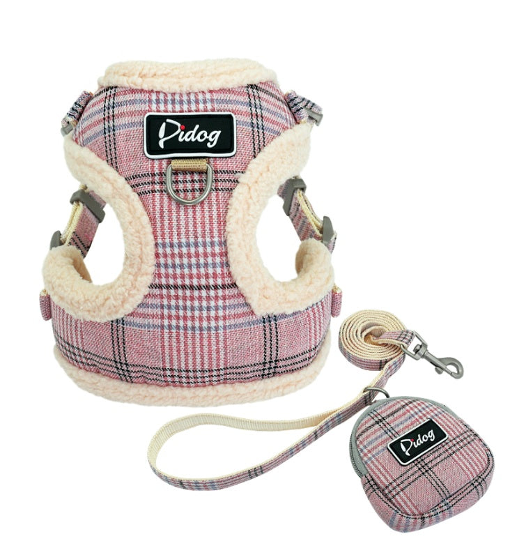 Comfortable Harness & Leash with Accessory Pouch - Curated Little Paws