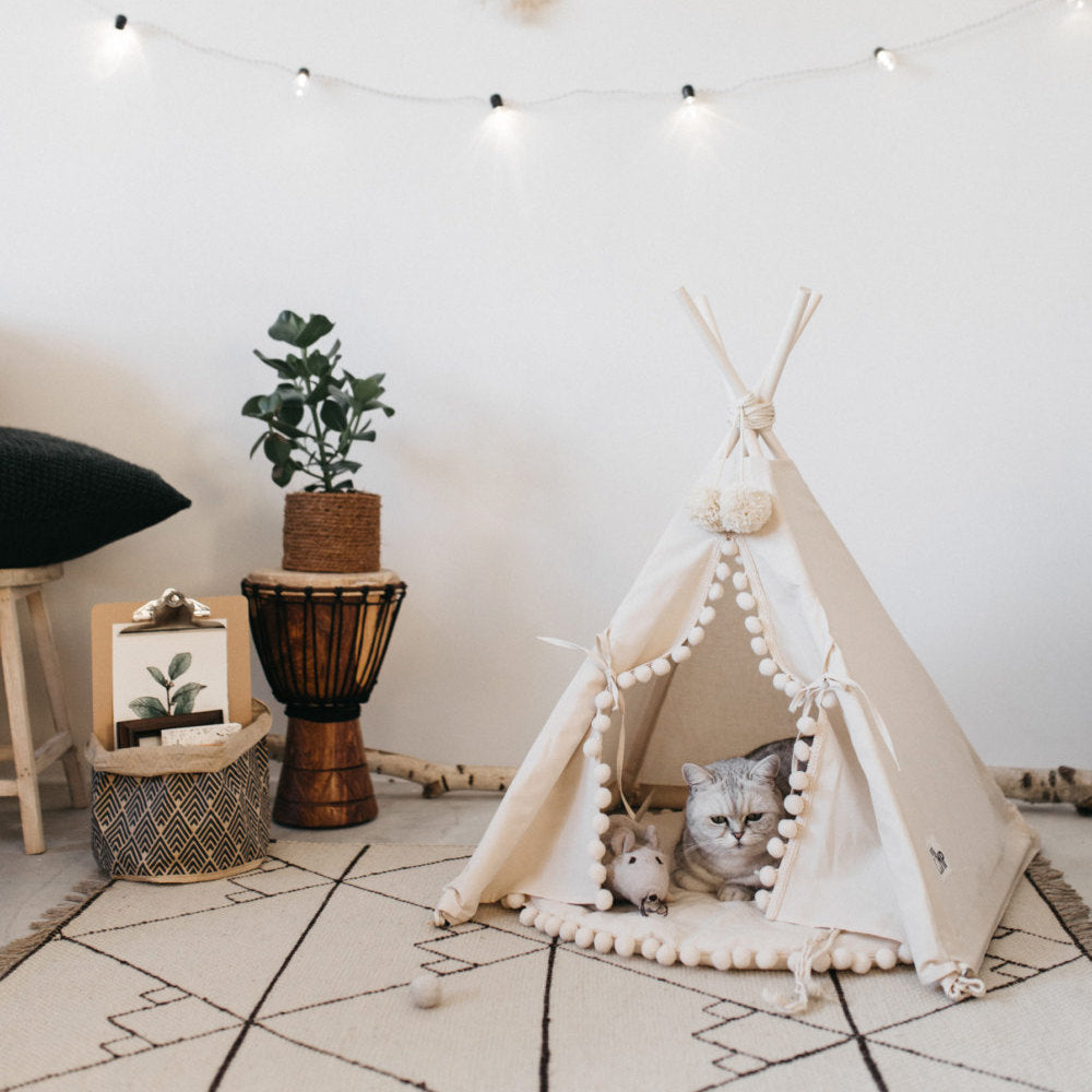 TeePee-Style Tent Bed - Curated Little Paws