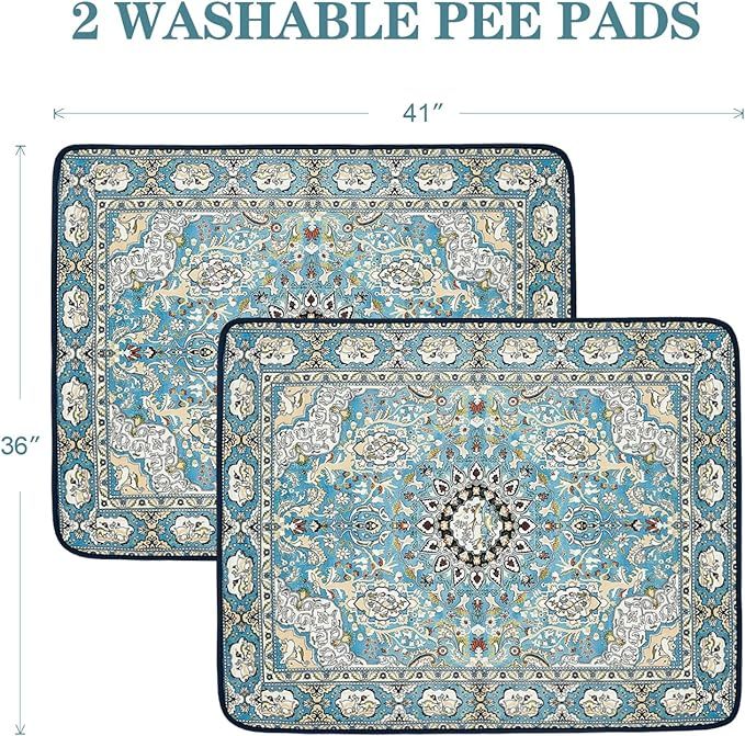 Washable Flannel Pee Pads for Dogs (Non-Slip + Leakproof) - Curated Little Paws