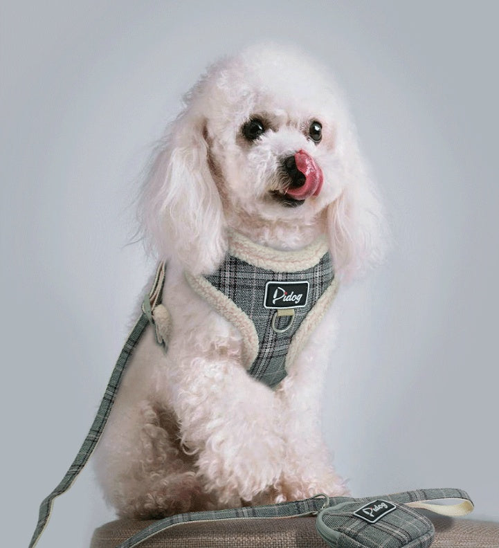 Comfortable Harness & Leash with Accessory Pouch - Curated Little Paws