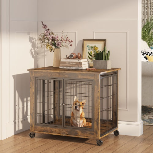Beautifully Designed Rustic Dog Kennel - Curated Little Paws