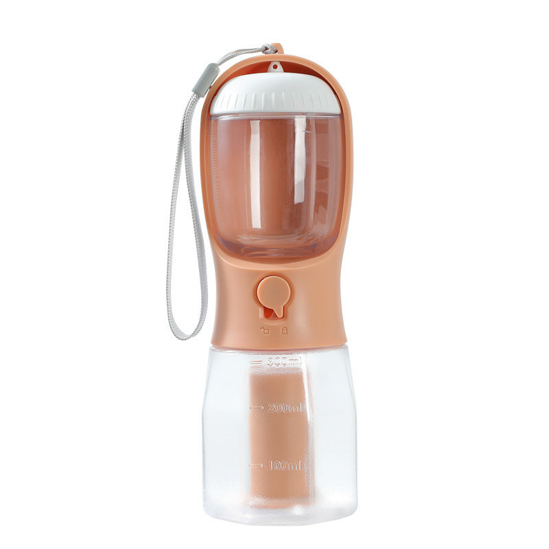 Portable Pet Water Cup with Food & Waste Bag Storage - Curated Little Paws