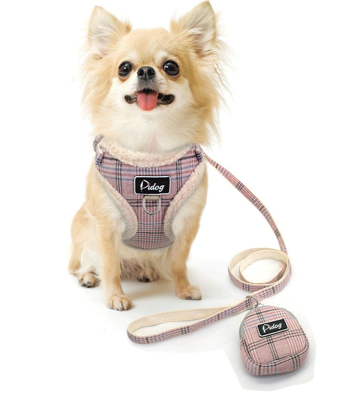 Comfortable Harness & Leash with Accessory Pouch - Curated Little Paws