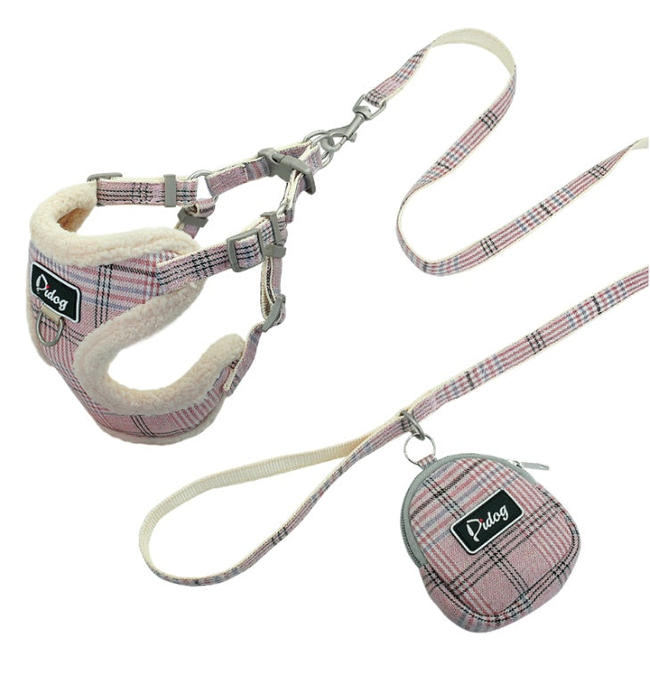 Comfortable Harness & Leash with Accessory Pouch - Curated Little Paws