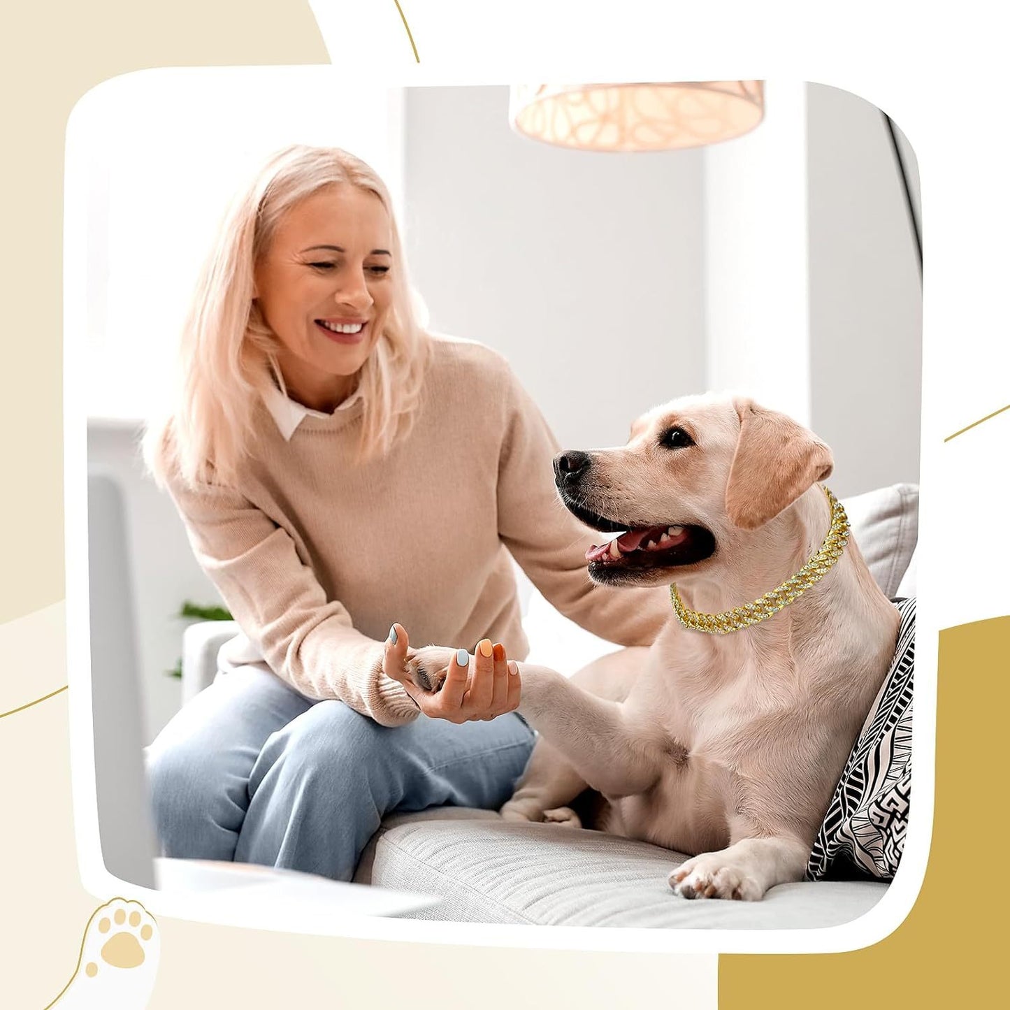 Crystal Pet Necklace - Curated Little Paws
