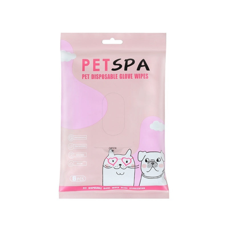 Disposable Pet Glove Wipes - Curated Little Paws