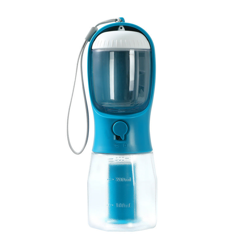 Portable Pet Water Cup with Food & Waste Bag Storage - Curated Little Paws