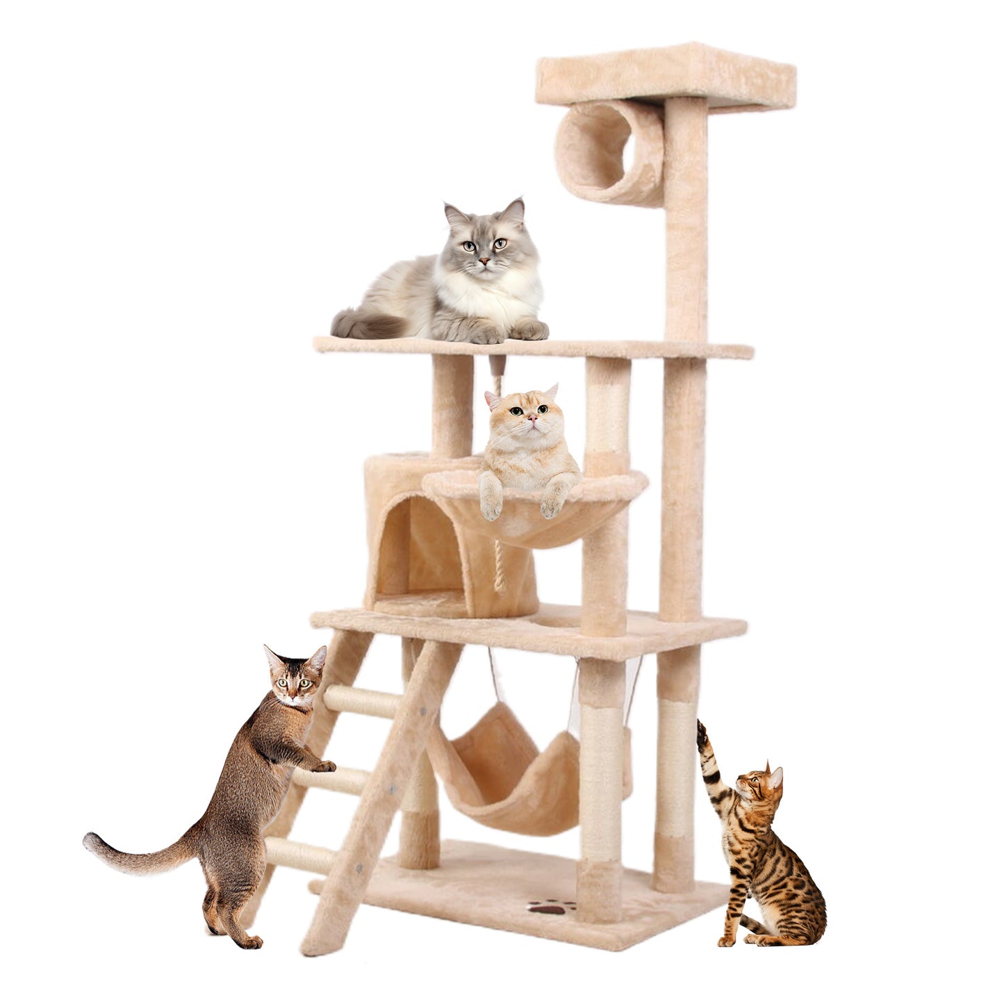 Multi-Level Cat Tree Apartment - Curated Little Paws