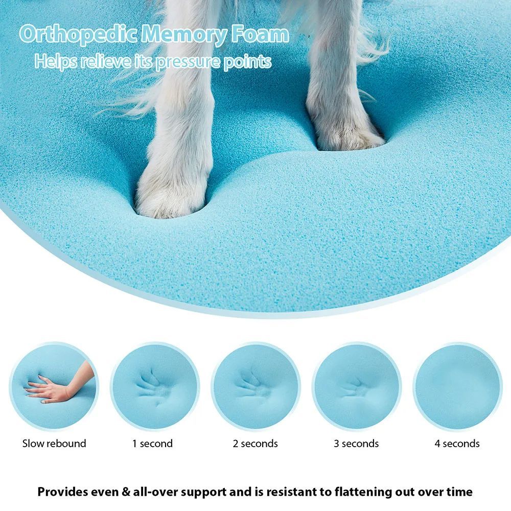 Orthopedic Memory Foam Pet Bed - Curated Little Paws