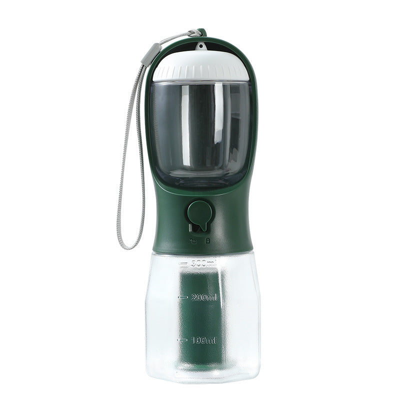 Portable Pet Water Cup with Food & Waste Bag Storage - Curated Little Paws
