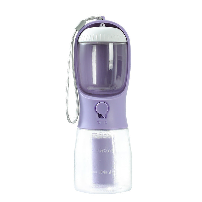 Portable Pet Water Cup with Food & Waste Bag Storage - Curated Little Paws