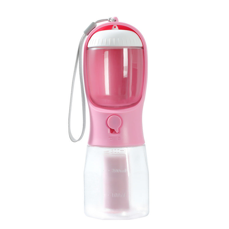 Portable Pet Water Cup with Food & Waste Bag Storage - Curated Little Paws