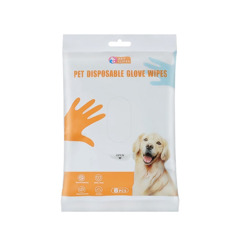 Disposable Pet Glove Wipes - Curated Little Paws