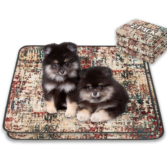 Washable Flannel Pee Pads for Dogs (Non-Slip + Leakproof) - Curated Little Paws