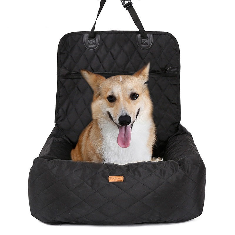 2-in-1 Dog Car Seat & Travel Bed (Foldable + Washable) - Curated Little Paws